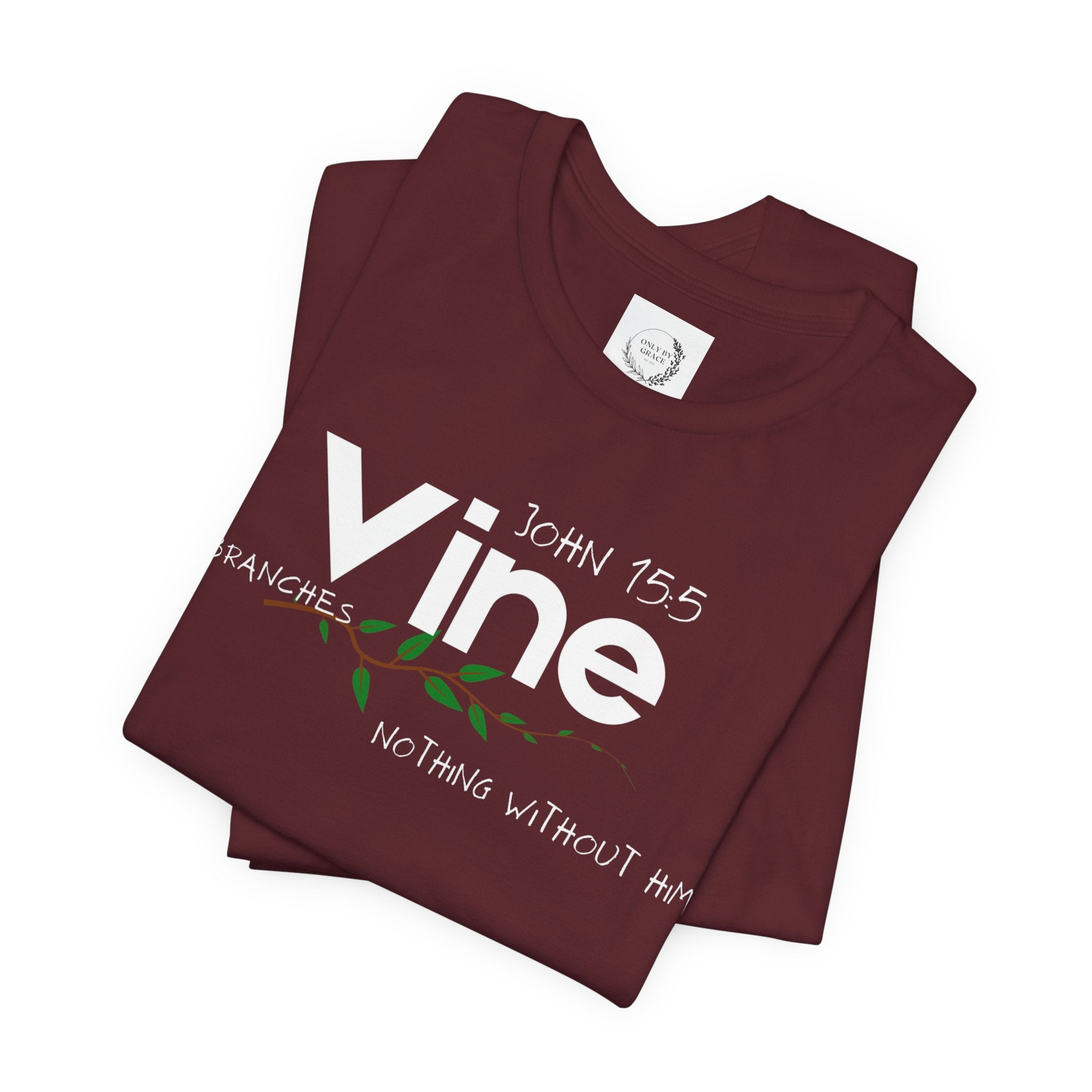 Vine typography tee T-Shirt | botanical vine script graphic