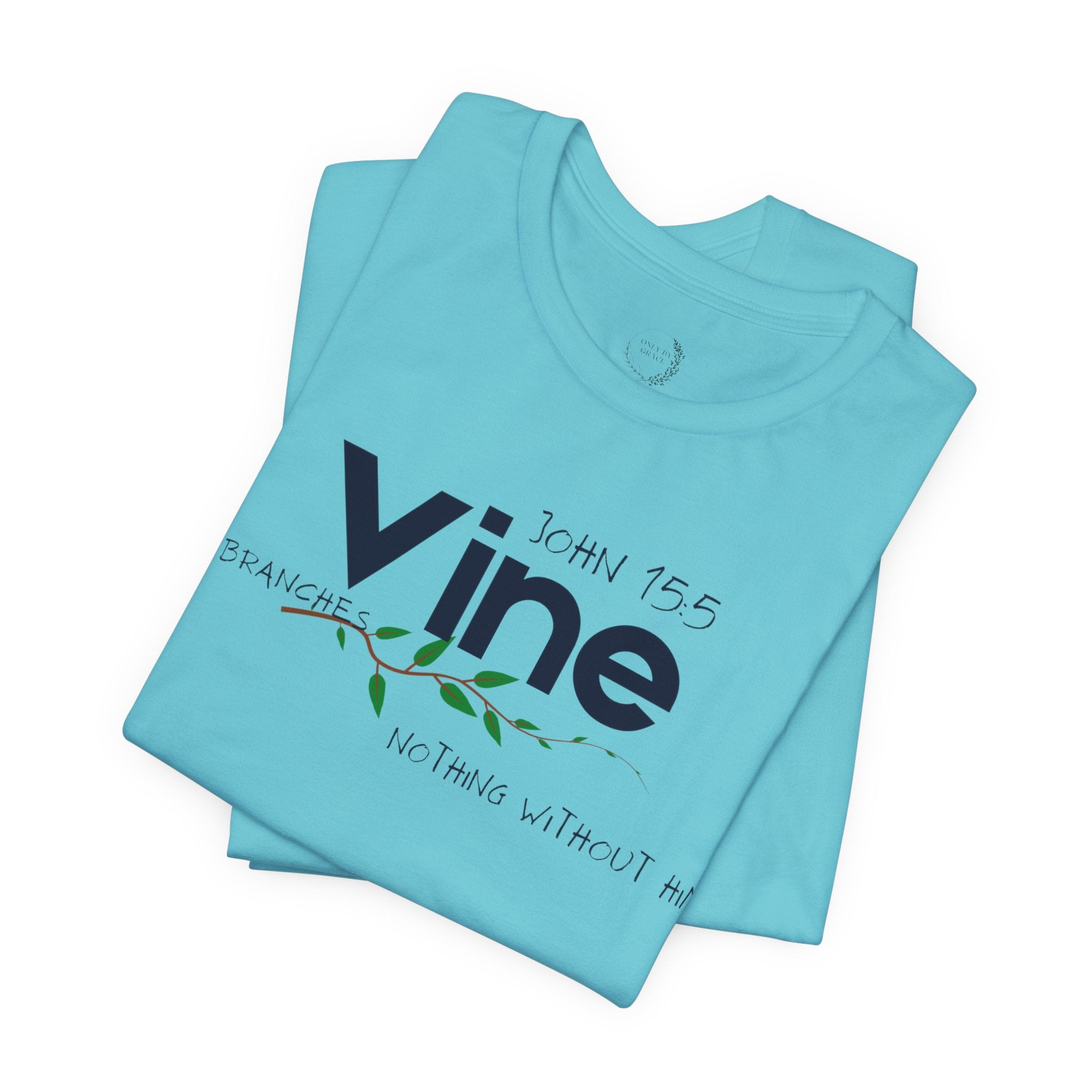Vine typography tee T-Shirt | botanical vine script graphic