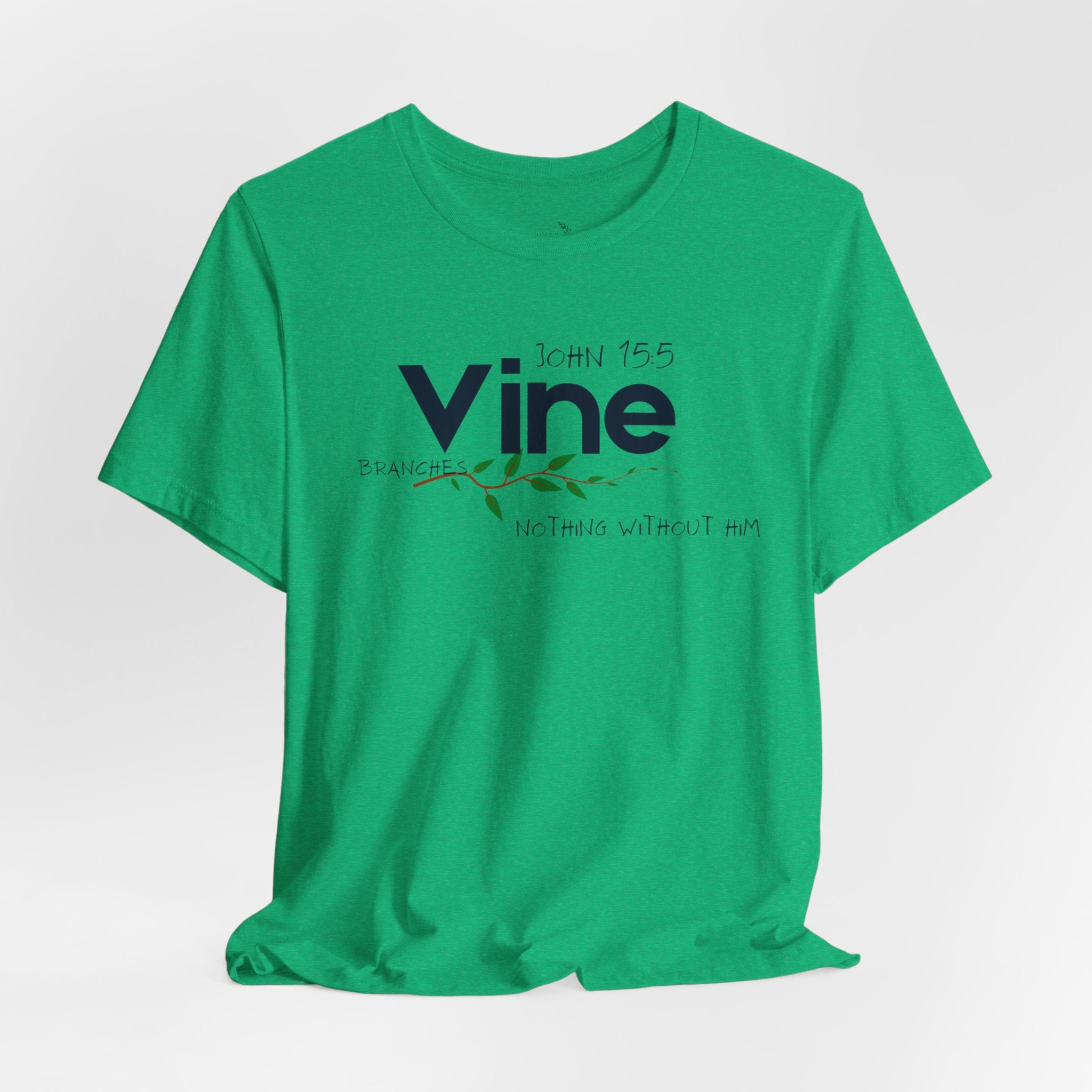 Vine typography tee T-Shirt | botanical vine script graphic