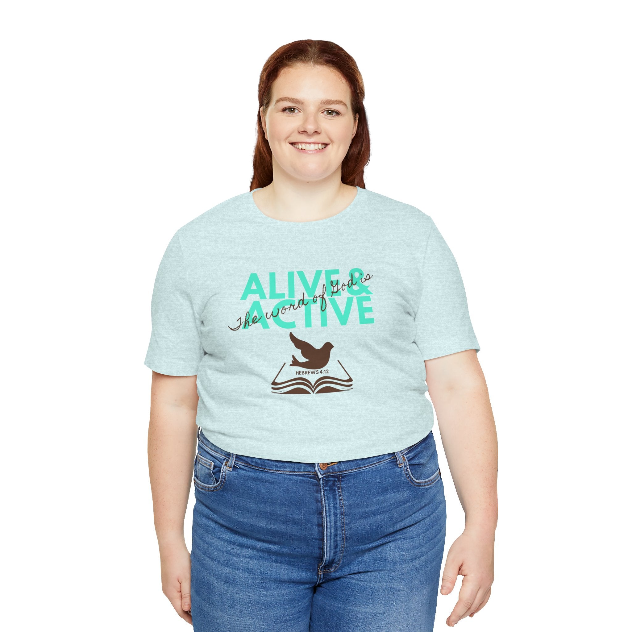 Alive & Active sword wings T-Shirt | Hebrews 4:12 scripture design