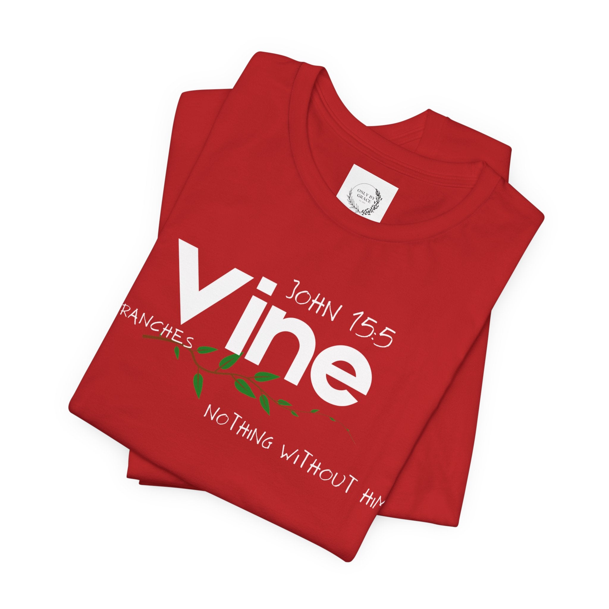 Vine typography tee T-Shirt | botanical vine script graphic
