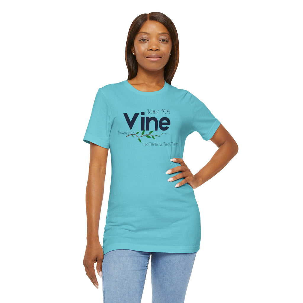 Vine typography tee T-Shirt | botanical vine script graphic