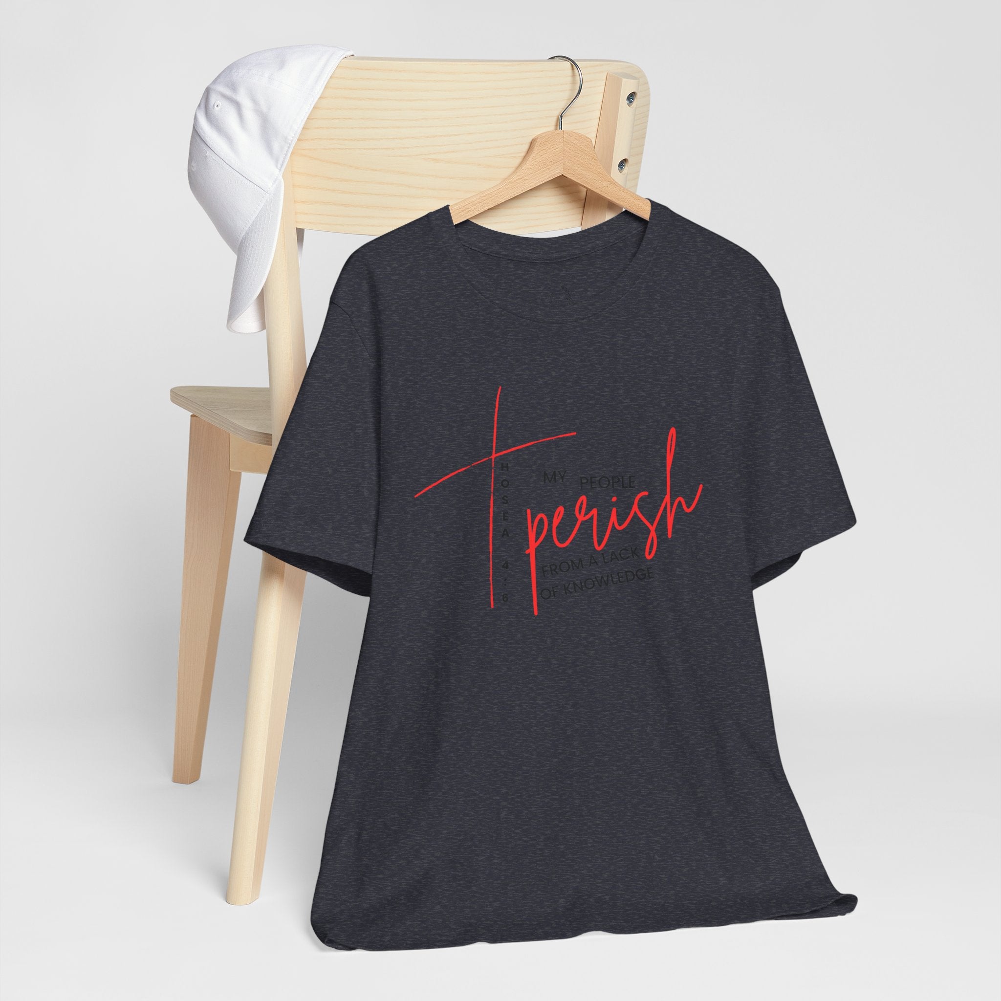 Faith Graphic Tee — "My People Perish from a Lack of Knowledge"