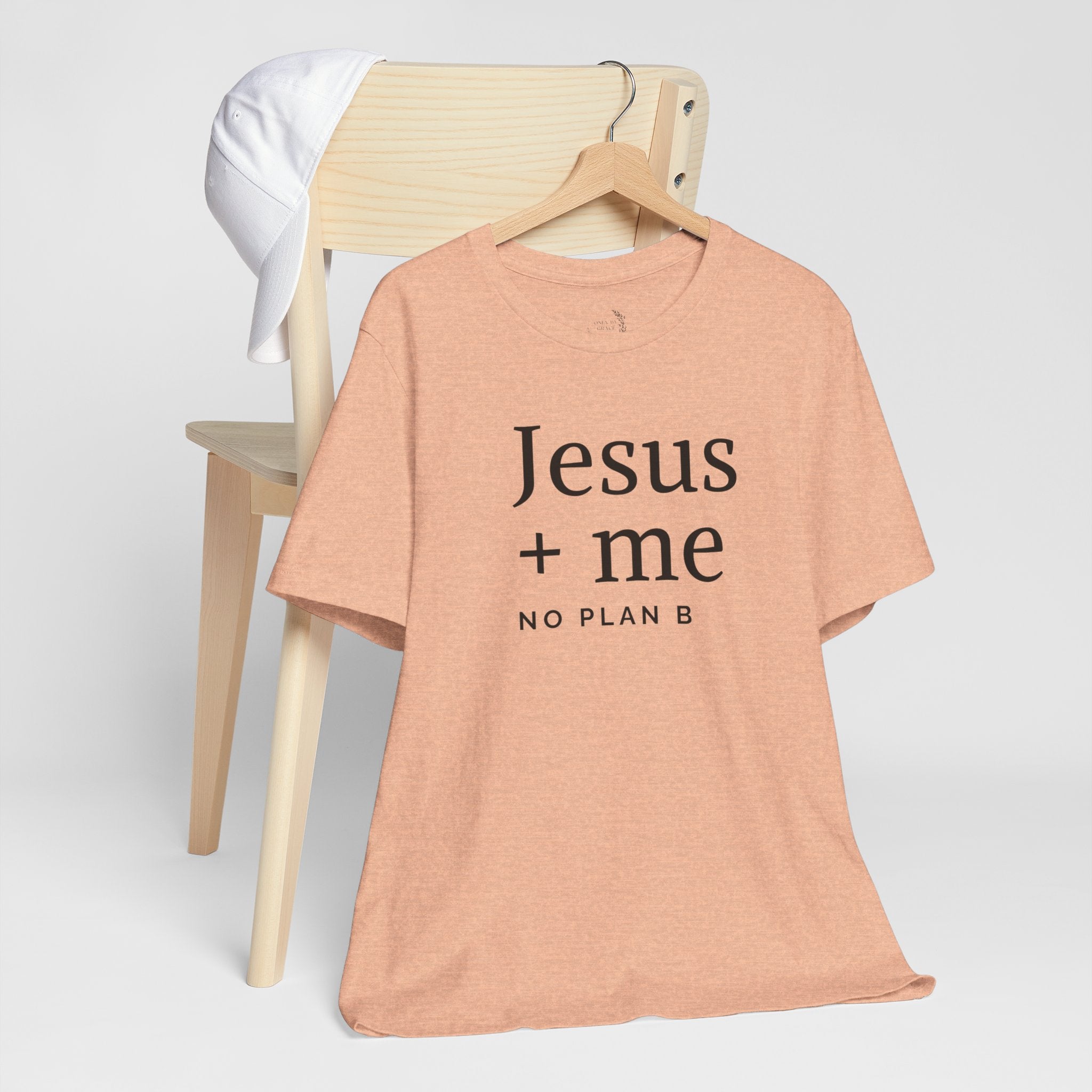 Jesus + Me No Plan B T-Shirt | Christian Cross Scripture Tee
