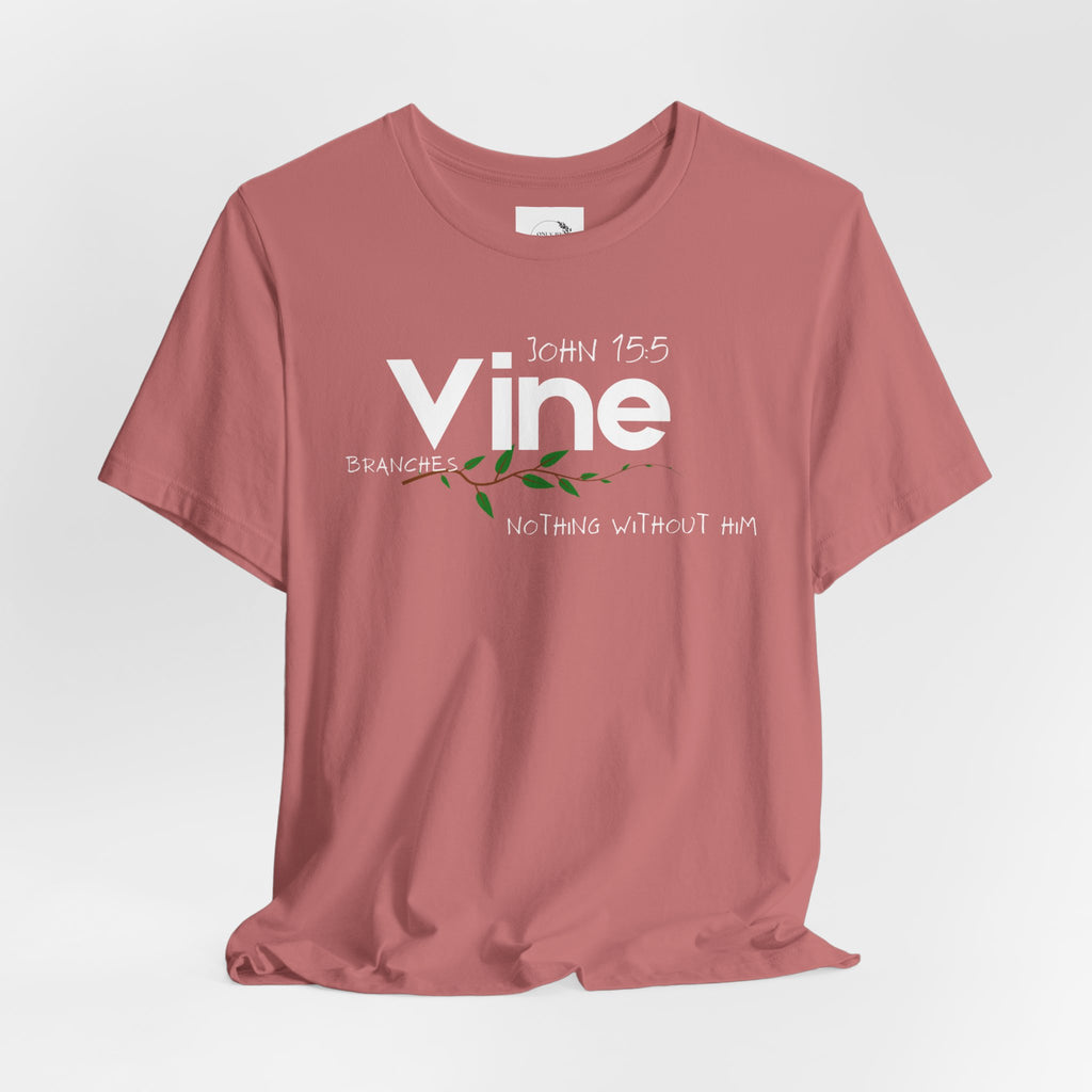 Vine typography tee T-Shirt | botanical vine script graphic