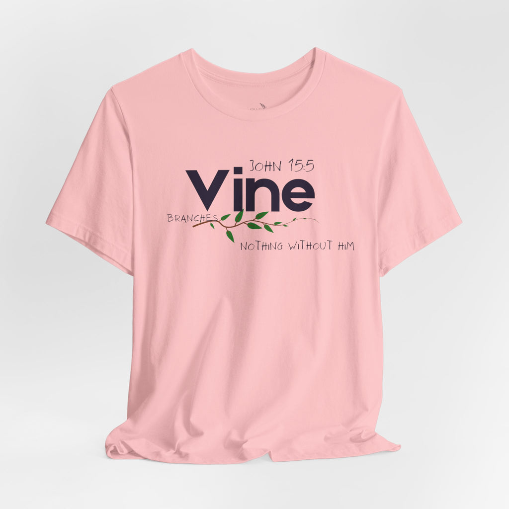 Vine typography tee T-Shirt | botanical vine script graphic