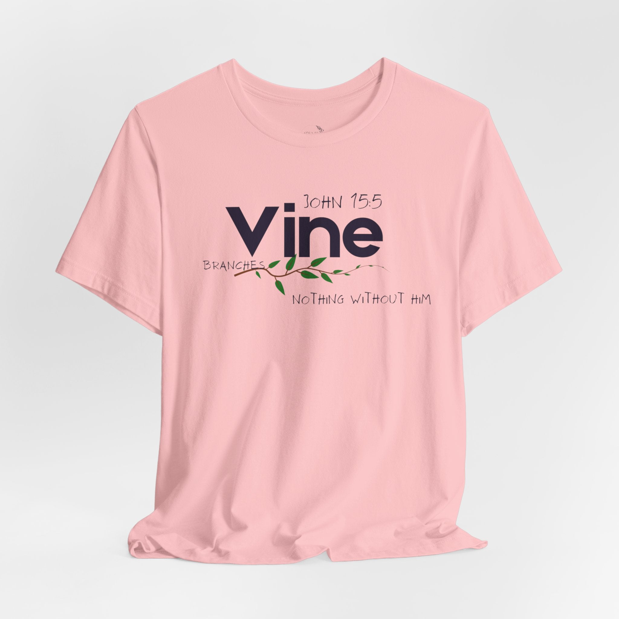 Vine typography tee T-Shirt | botanical vine script graphic