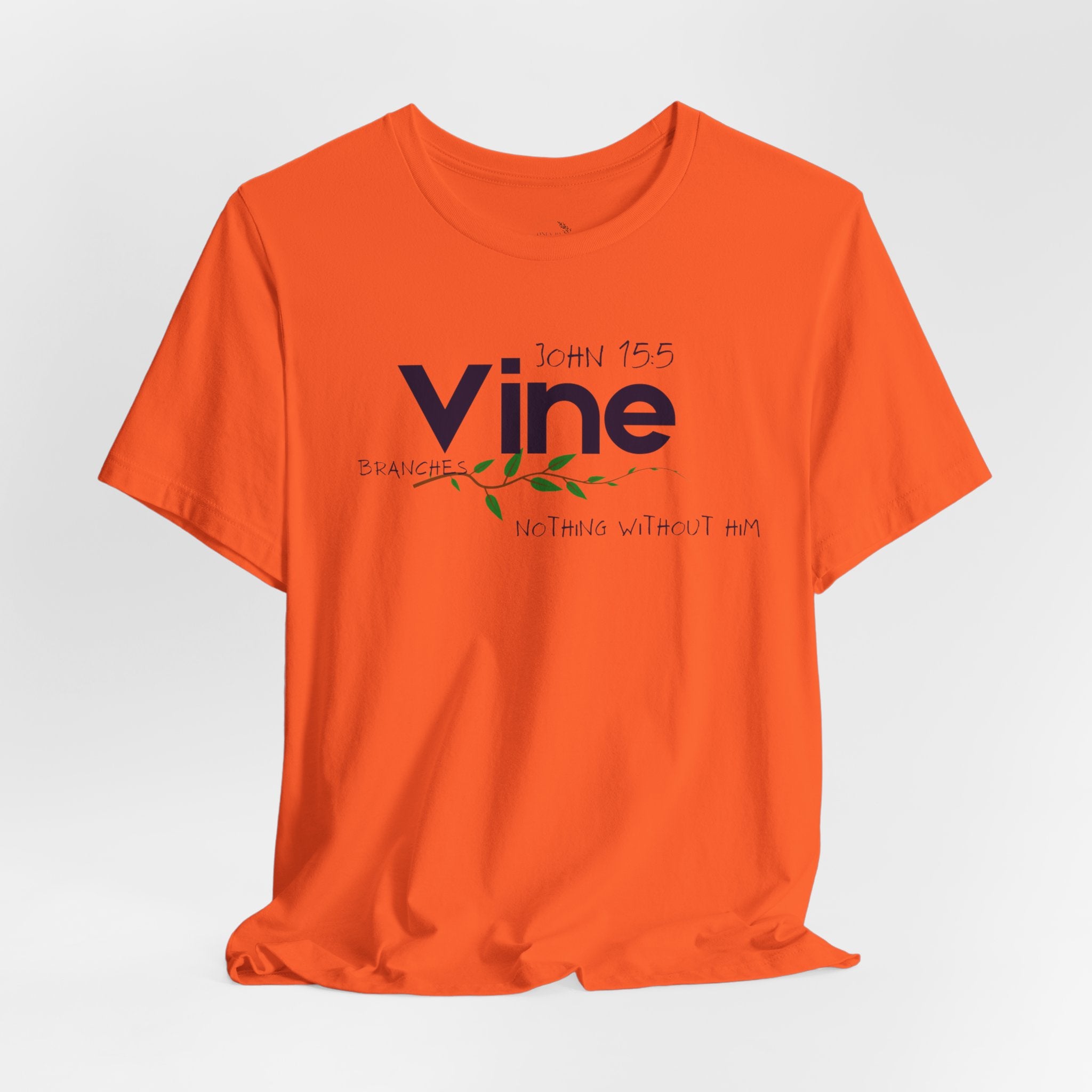 Vine typography tee T-Shirt | botanical vine script graphic
