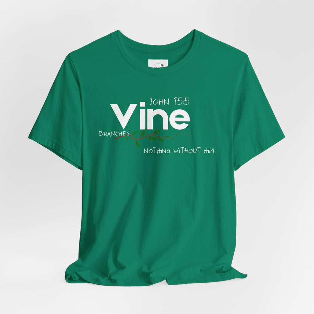 Vine typography tee T-Shirt | botanical vine script graphic