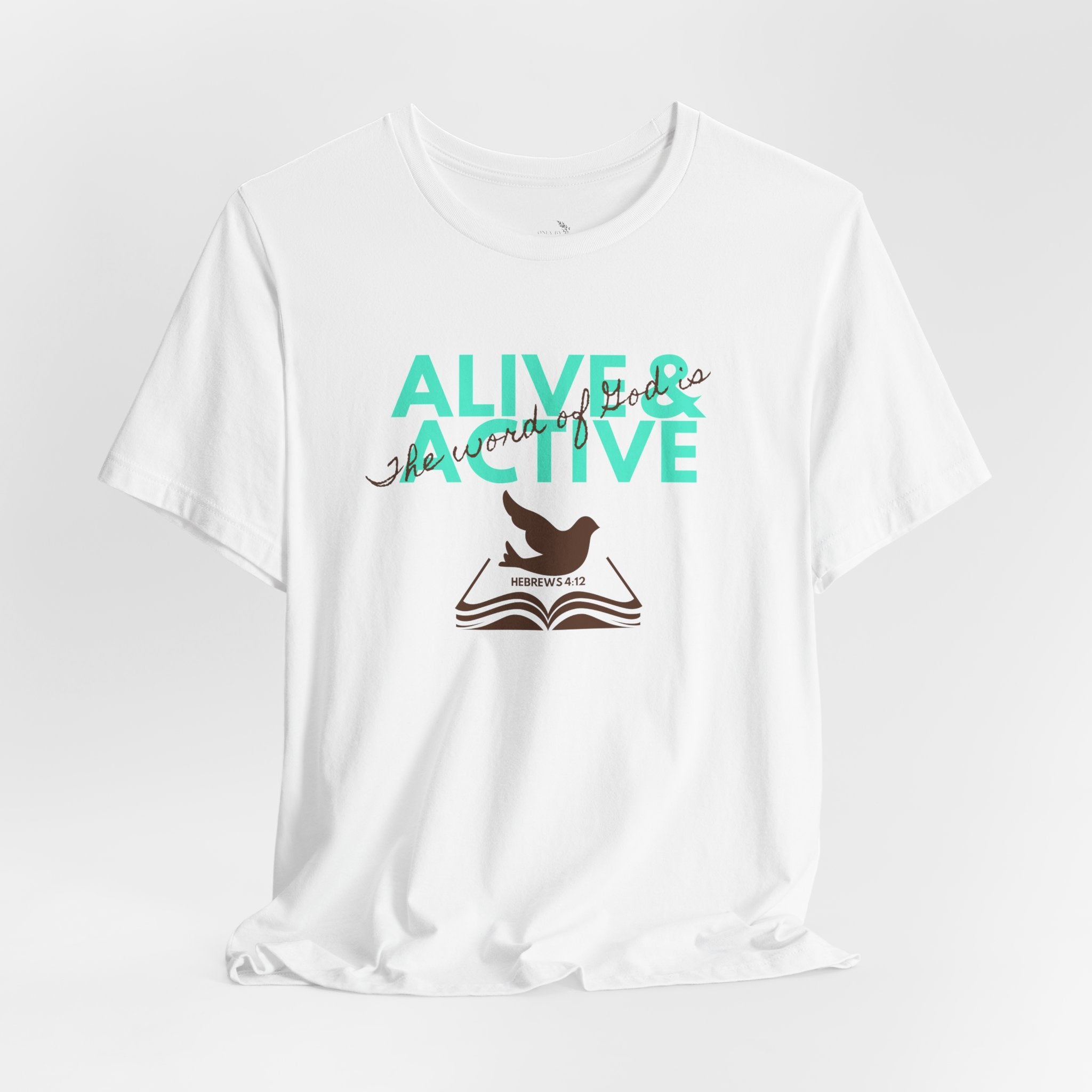 Alive & Active sword wings T-Shirt | Hebrews 4:12 scripture design