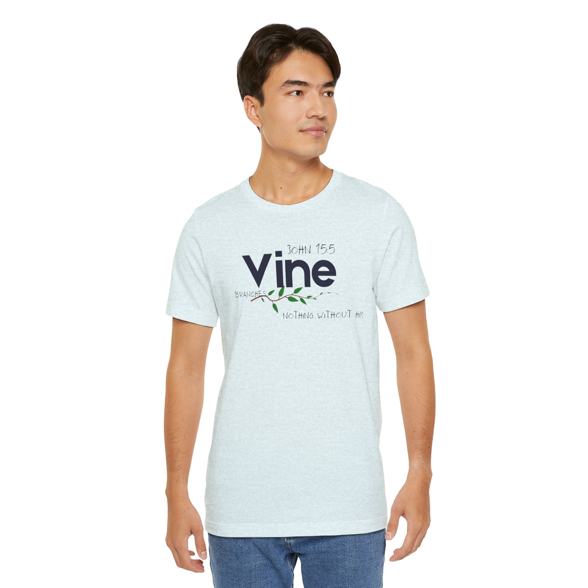 Vine typography tee T-Shirt | botanical vine script graphic