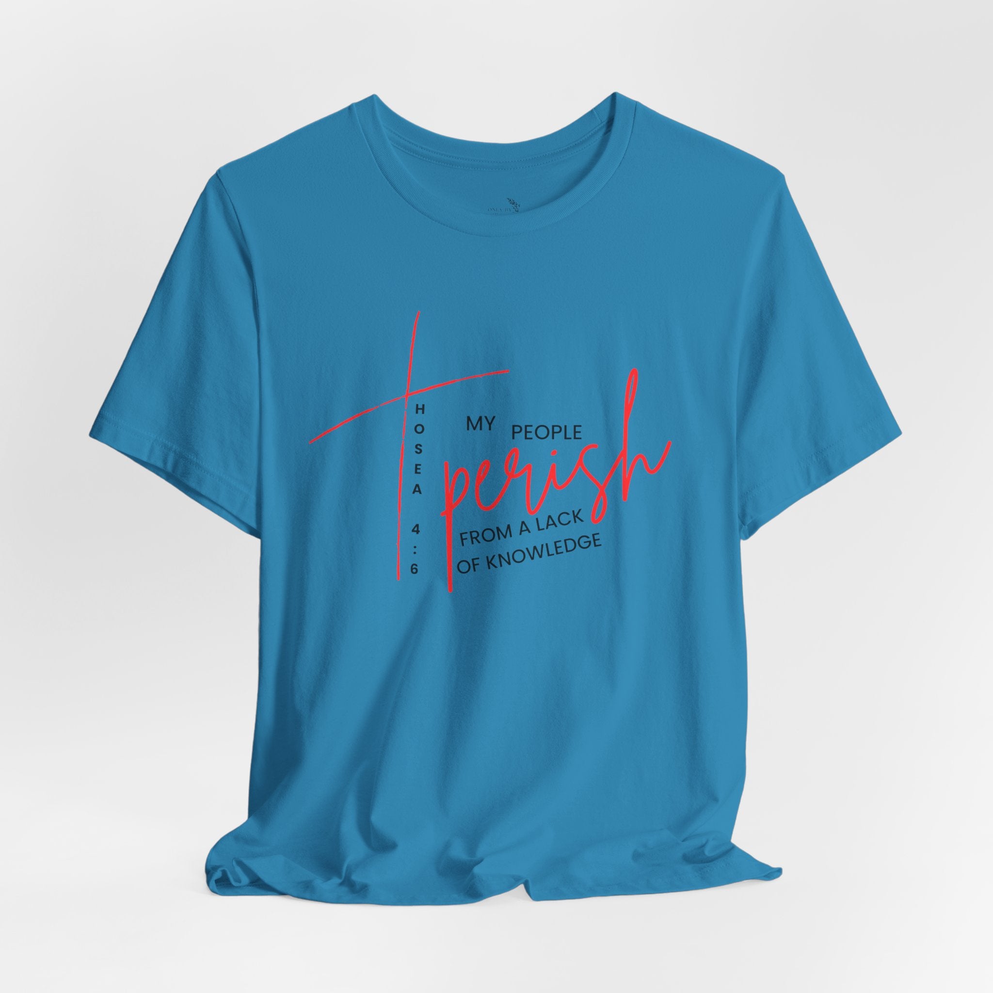 Faith Graphic Tee — "My People Perish from a Lack of Knowledge"