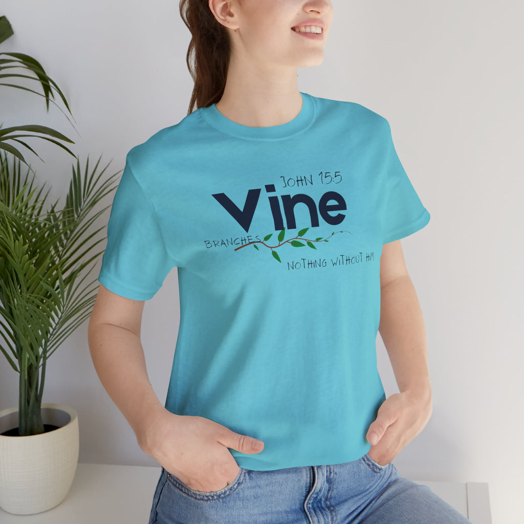 Vine typography tee T-Shirt | botanical vine script graphic